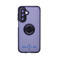 Case with Support Ring for Samsung Galaxy A17 Smoked Black Case with Support Ring for Samsung Galaxy A17 Smoked Black